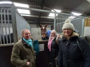 Philippa Fairhall and Mel Parry on a visit to The Cavalier Centre
