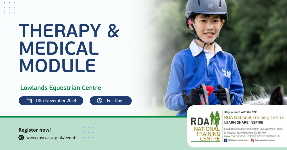 Therapy & Medical Module - Riding for the Disabled Association (RDA)