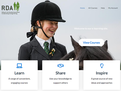 RDA Learning Website Homepage